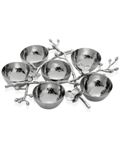 Shop Michael Aram White Orchid 6 Compartment Sedar Plate