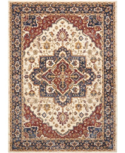 Nourison Lagos Lag01 Cream 5'3" X 7'6" Area Rug In Cream