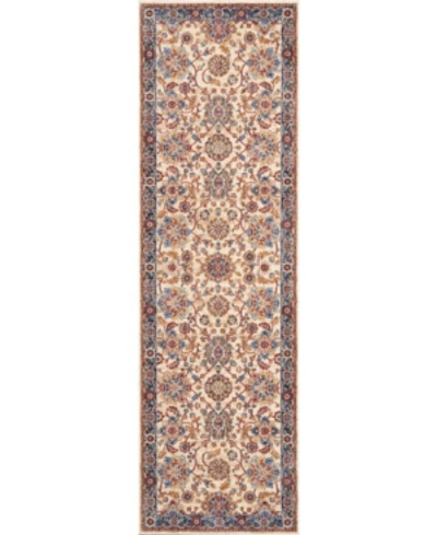 Nourison Lagos Lag04 Cream 2'3" X 7'6" Runner Rug In Cream