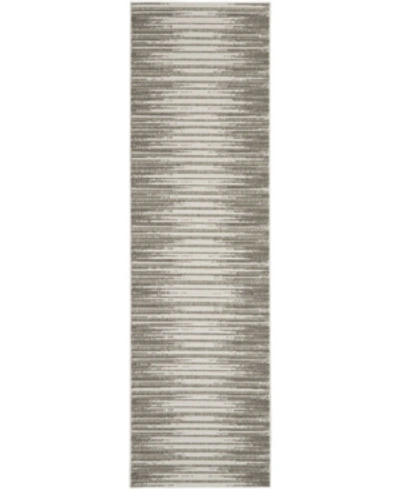 Nourison Key Largo Klg01 Silver 2'2" X 7'6" Runner Rug In Silver