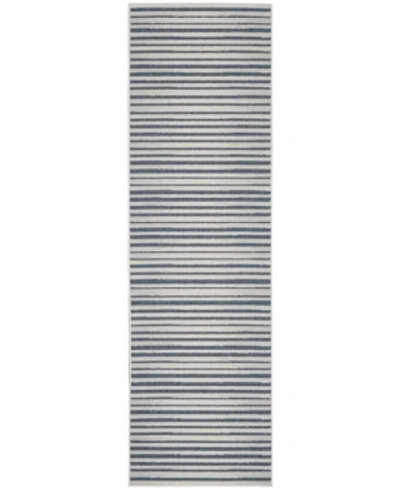 Nourison Key Largo Klg01 Blue 2'2" X 10' Runner Rug In Blue