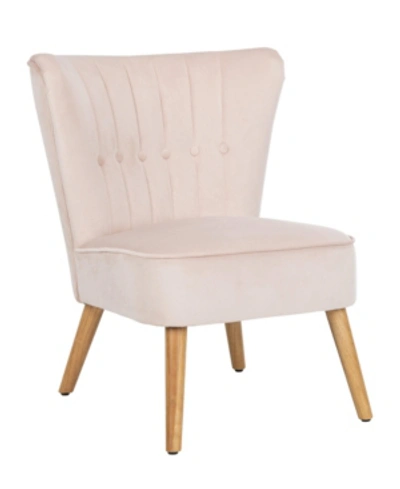 Shop Safavieh June Accent Chair In Pink