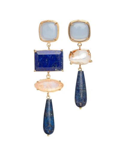 Shop Christie Nicolaides Esmeralda Earrings Blue