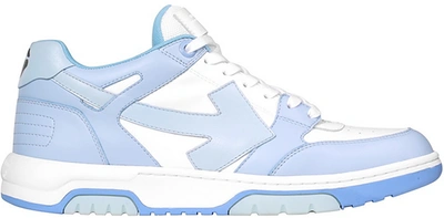 Pre-owned Off-white  Ooo Low Out Of Office White Light Blue In White/light Blue