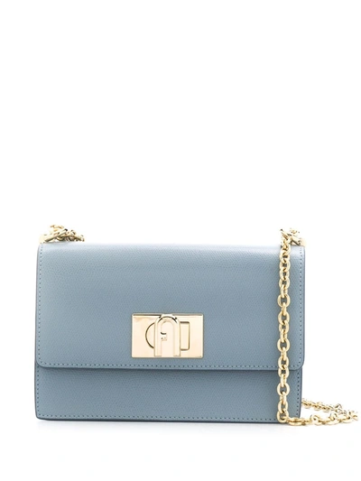 Shop Furla 1927 Mini Crossbody Bag In Blue