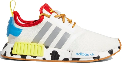 Pre-owned Adidas Originals Adidas Nmd R1 Toy Story Woody (gs) In Cloud  White/silver Metallic/bright Yellow | ModeSens