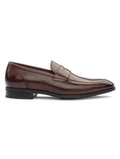 Shop To Boot New York Dress Collection Amherst Leather Loafers In Marrone