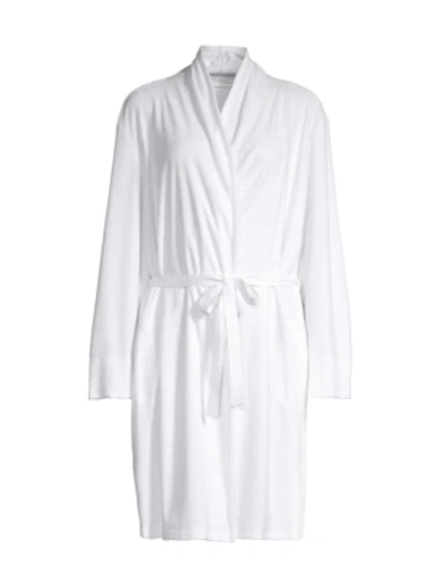 Shop Skin Women's French Terry Wrap Robe In White