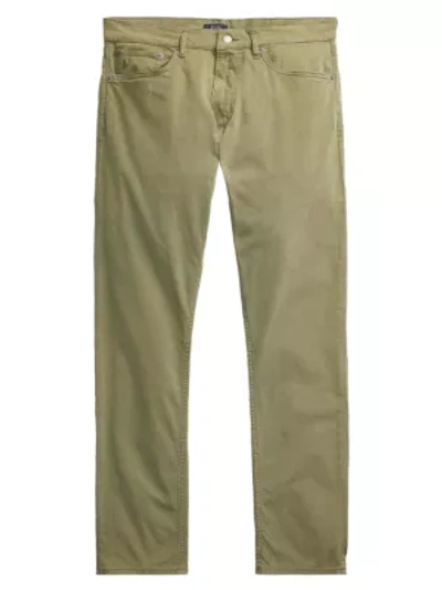 Shop Polo Ralph Lauren Sullivan Stretch Twill Pants In Army Olive