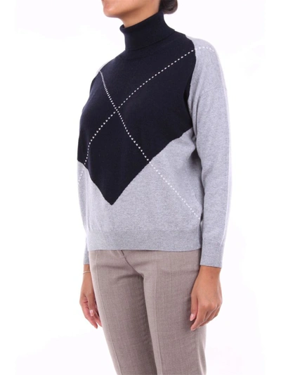 Shop Peserico Women's Blue Wool Sweater
