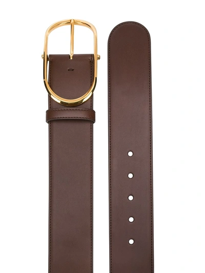 Shop Dolce & Gabbana Leather Belt In Brown