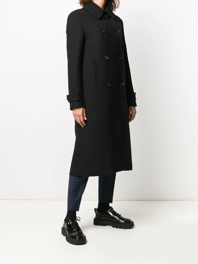 Shop Paul Smith Wool Coat In Black