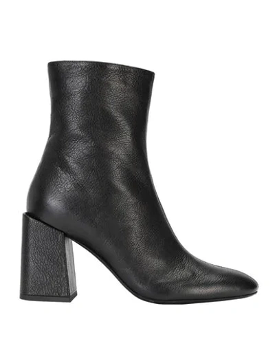 Shop Furla Block Ankle Boot T.80 Woman Ankle Boots Black Size 7 Soft Leather