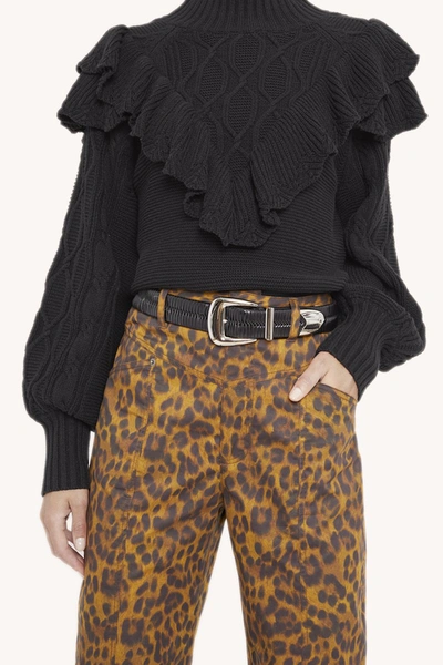 Shop Rebecca Minkoff Sandra Pant In Brown Leopard