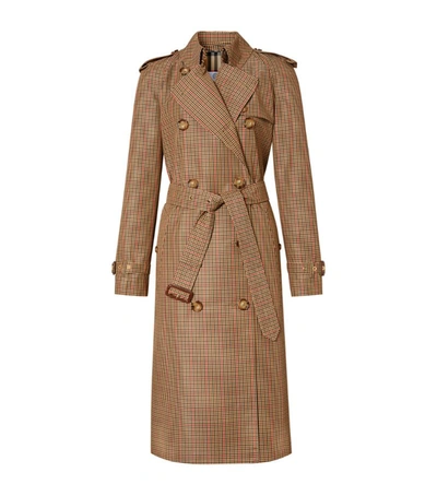 Shop Burberry Check Trench Coat