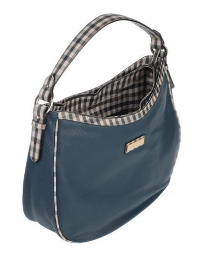 Shop Aquascutum Handbag In Slate Blue