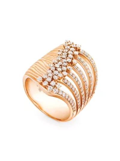 Shop Hueb Women's Bahia 18k Pink Gold & Diamond Statement Ring In Rose Gold