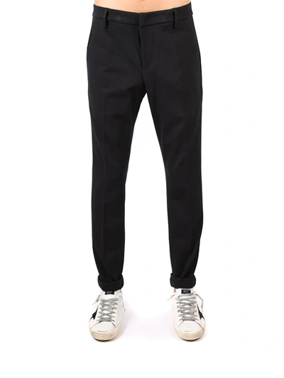 Shop Dondup Gaubert Jersey Trousers In Black