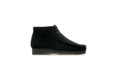 Shop Clarks Wallabee Boot In Black