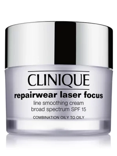 Shop Clinique Women's Repairwear Laser Focus Spf 15 Line Smoothing Cream In Combination Oily To Oily