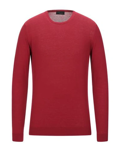 Shop Roberto Collina Sweaters In Brick Red