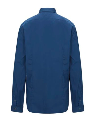 Shop Patrizia Pepe Shirts In Slate Blue