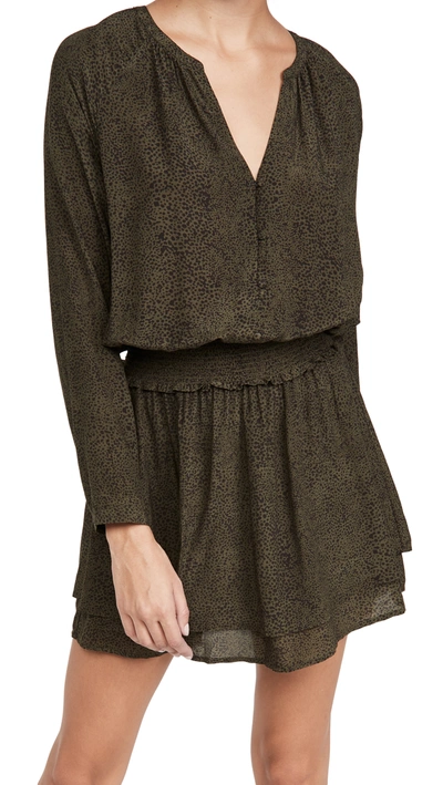 Shop Rails Jasmine Dress In Olive Speckled