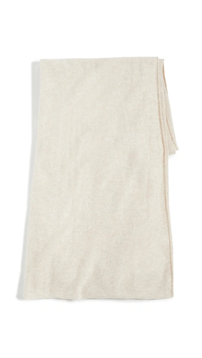 Shop Naadam Knit Cashmere Wrap / Throw In Oatmeal