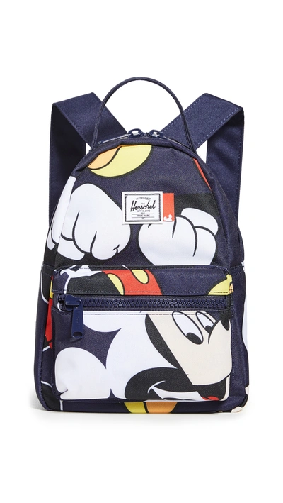 Shop Herschel Supply Co X Disney Nova Mini Backpack In Mickey Past/future