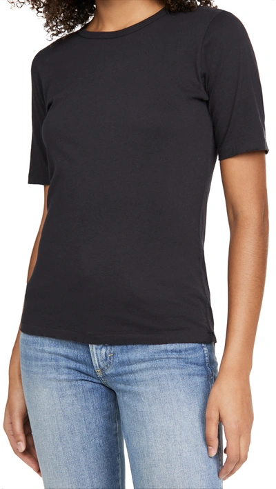 Shop Amo Slim Tee In Vintage Black