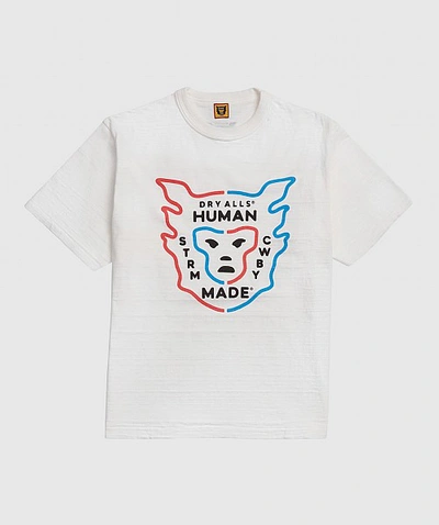 Shop Human Made Dual Coloured Logo T-shirt In White