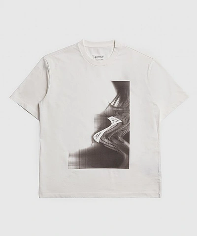 Shop Maison Margiela Distorted T-shirt In White