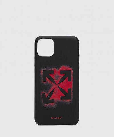 Shop Off-white Stencil Iphone 11 Pro Max Cover In Red
