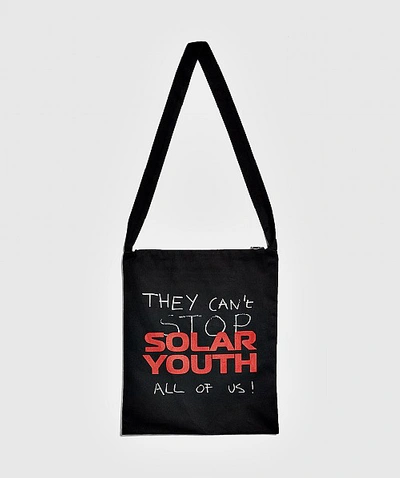 Shop Raf Simons Solar Youth Tote Bag In Black