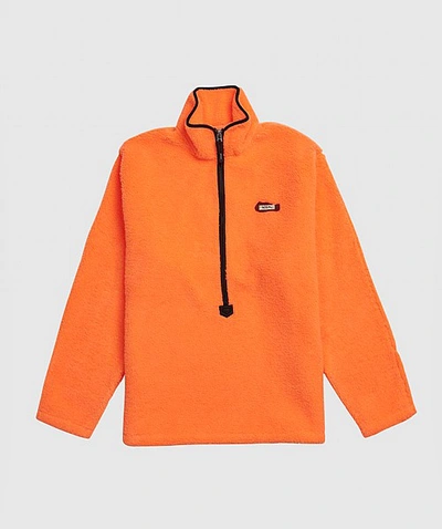 Shop Ader Error Shearling Pullover In Orange