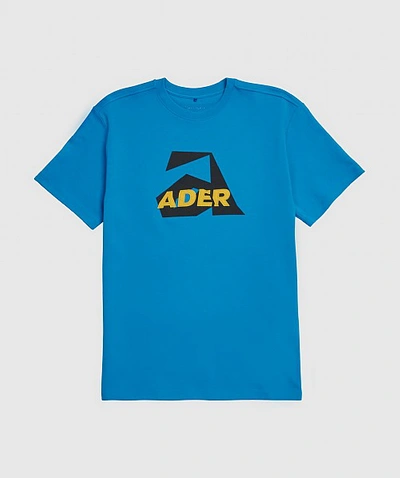 Shop Ader Error Mixed Logo T-shirt In Blue