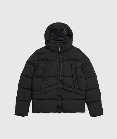 C.p. Company Nycra Down Filled Goggle Jacket In Black | ModeSens