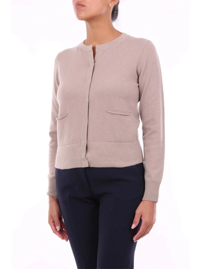 Shop Peserico Women's Beige Wool Cardigan