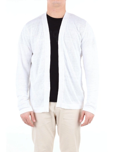 Shop Altea Men's White Linen Cardigan