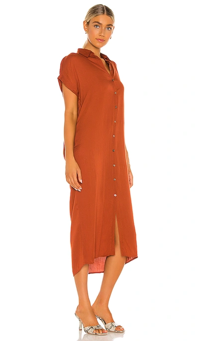 Shop Indah Delphina Shirt Dress In Copper
