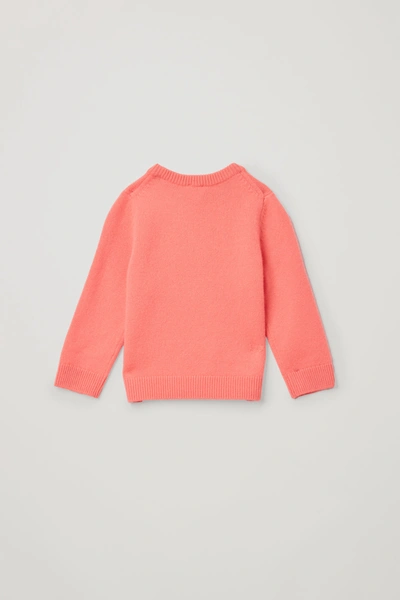 Shop Cos Cashmere Crew Neck Jumper In Red