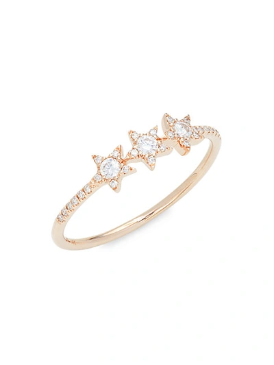 Shop Saks Fifth Avenue 14k Rose Gold & Diamond Ring