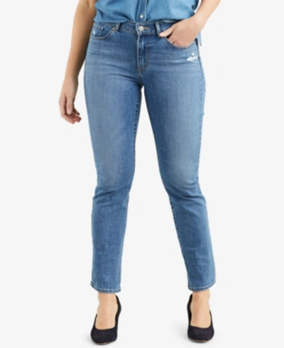 Shop Levi's Women's Classic Straight-leg Jeans In Short Length In Moonlit Sky