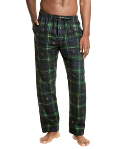 Shop Polo Ralph Lauren Men's Printed Woven Pajama Pants In Gordon Plaid W/pony