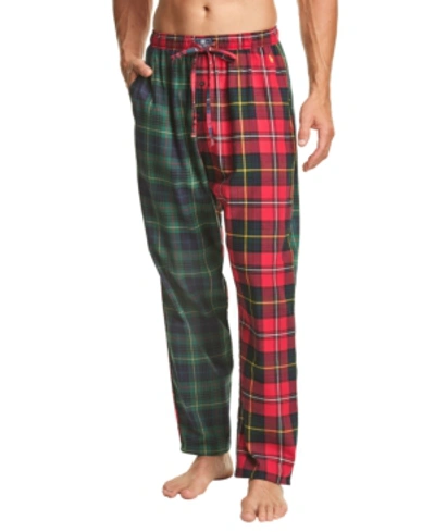 Shop Polo Ralph Lauren Men's Printed Cotton Flannel Pajama Pants In York Plaid/yale Plaid