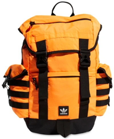 Shop Adidas Originals Utility Backpack In Signal Orange