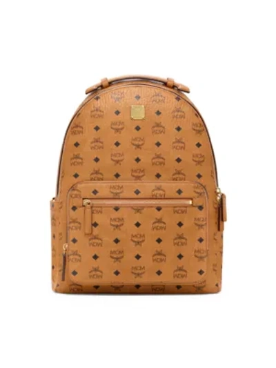 Mcm Stark 40 Visetos Backpack In Cognac | ModeSens