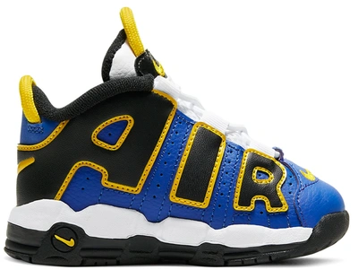 Pre-owned Nike Air More Uptempo Peace, Love & Basketball (td) In Game Royal/speed Yellow-black