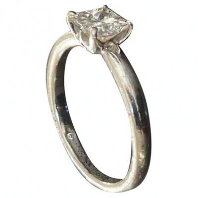 Pre-owned De Beers Platinum Ring In White
