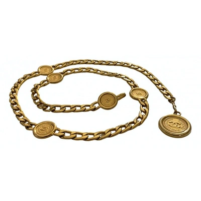 Pre-owned Chanel Gold Chain Belt